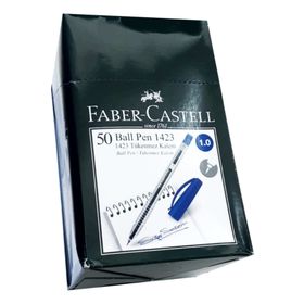 Faber Castell 1423 Kırmızı Tükenmez Kalem 1.0 mm 10 lu