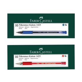 Faber Castell 1425 10 Mavi 10 Kırmızı İğne Uç Tükenmez Kalem