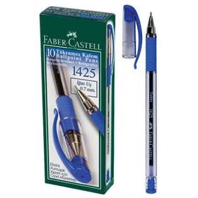 Faber Castell 1425 10'lu İğne Uç Mavi Tükenmez Kalem