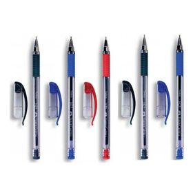 Faber Castell 1425 2 Mavi 2 Siyah 1 Kırmızı Auto Basmalı Tükenmez Kalem
