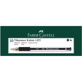 Faber Castell 1425 İğne Uçlu 10'lu Tükenmez Kalem SİYAH