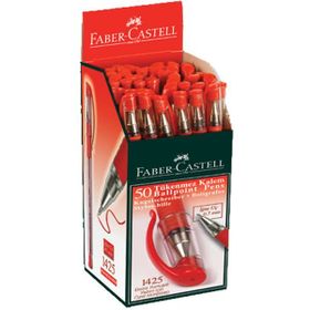 Faber-Castell 142521-50 İğne Uç Kırmızı Tükenmez Kalem