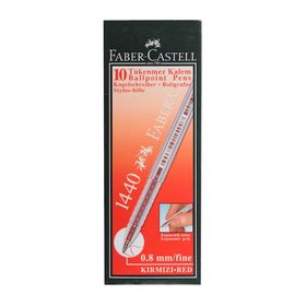 Faber-Castell 1440 Kırmızı 10'lu Tükenmez Kalem