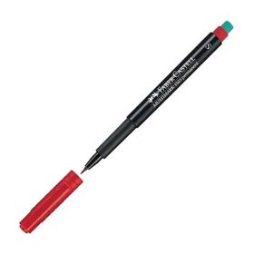 Faber Castell 152321 S Kırmızı Tekli Asetat Kalemi