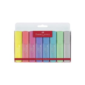 Faber Castell 1546 8 Renk Şeffaf Gövde Fosforlu Kalem