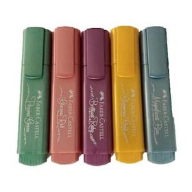 Faber Castell 1546 Metalik 5 Renk Fosforlu Kalem