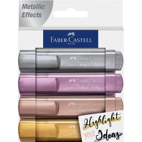 Faber Castell 154623 4 Adet Metalik Fosforlu Kalem Seti