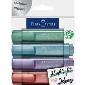 Faber Castell 154624-EPS Metalik 4 Lü Set Fosforlu Kalem