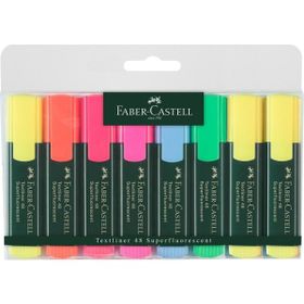 Faber Castell 154662 N11.3281 6+2 Poşet Şeffaf Gövde Fosforlu Kalem