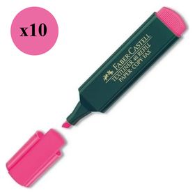 Faber-Castell 1548 Pembe 10'lu Fosforlu Kalem