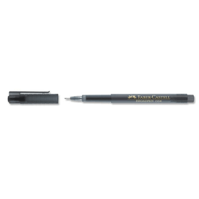 Faber-Castell 1554 Broadpen İnce Uç Gri Keçeli Kalem