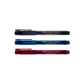 Faber Castell 1554 Broadpen Keçe Uç Kalem Siyah Kırmızı Mavi