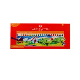Faber Castell 15'li Wax Crayon Silinebilir Mum Pastel Boya