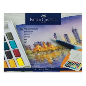 Faber Castell 169736 36 Renk Creative Studio Watercolour Tablet Sulu Boya
