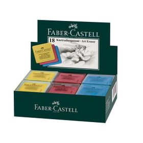Faber Castell 18 Adet Plastik Kutulu Renkli Hamur Silgi