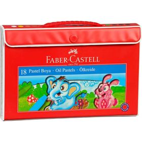 Faber Castell 18 Renk Plastik Çantalı Pastel Boya