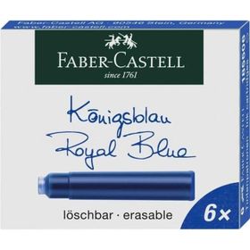 Faber Castell 18550 6'lı Mavi Dolma Kalem Kartuşu