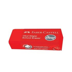 Faber Castell 187222 Büyük Boy Kırmızı Okul Silgisi