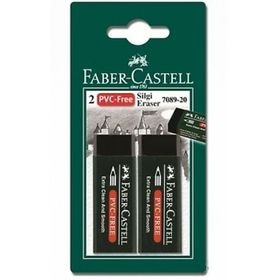 Faber-Castell 2 Adet Siyah Blister Silgi