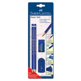 Faber Castell 2 Kalem + Silgi + Kalemtras Sinav Seti