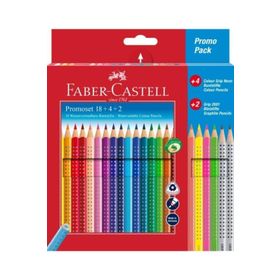 Faber Castell 201540 24 Parça Renkli Kalem Seti + 4 Adet Neon Renk + 2 Adet Kurşun Kalem