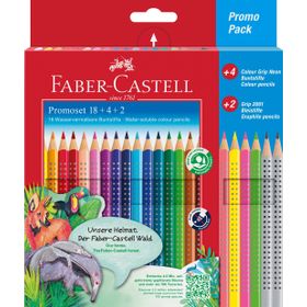 Faber Castell 201540 24 Parça Renkli Kalem Seti + 4 Adet Neon Renk + 2 Adet Kurşun Kalem