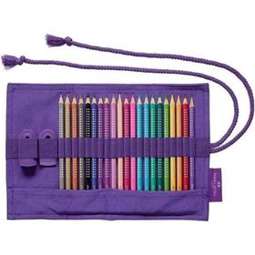 Faber-Castell 201738 Sparkle Buntstifte Kalem Traş+Silgi+20'li Kuru Boya Set