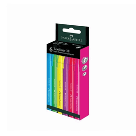 Faber Castell 2022 38 Neon 6'lı Fosforlu Kalem