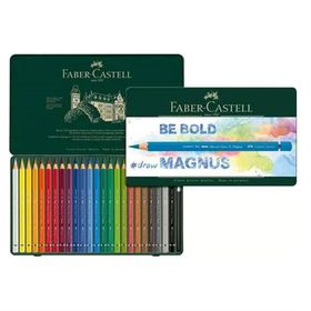 Faber Castell 24 Renk Metal Kutu Aquarel Suluboya Kalemi