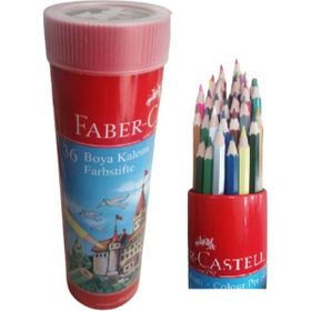 Faber Castell 36 Renk 1/1 Teneke Tüp Kuru Boya