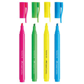 Faber Castell 38 Neon 4'lü Paket Fosforlu Kalem