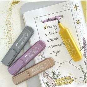 Faber Castell 4 lü set 4 lü Metalik Fosforlu Kalem