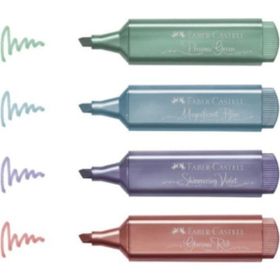 Faber Castell 4 lü set 4 lü Metalik Fosforlu Kalem