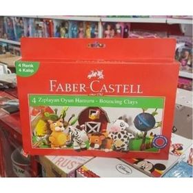 Faber-Castell 4 Renk Zıplayan Oyun Hamuru