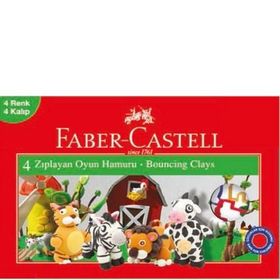 Faber-Castell 4 Renk Zıplayan Oyun Hamuru