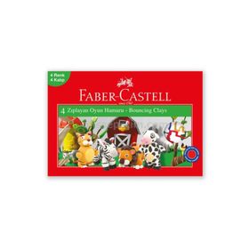 Faber-Castell 4 Renk Zıplayan Oyun Hamuru