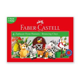Faber-Castell 4 Renk Zıplayan Oyun Hamuru