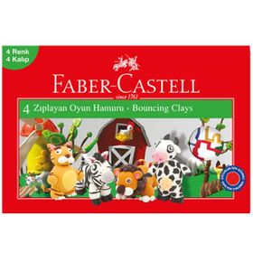 Faber-Castell 4 Renk Zıplayan Oyun Hamuru