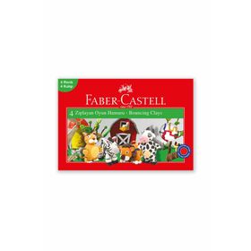 Faber-Castell 4 Renk Zıplayan Oyun Hamuru