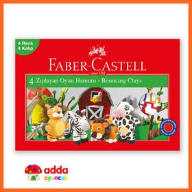 Faber-Castell 4 Renk Zıplayan Oyun Hamuru