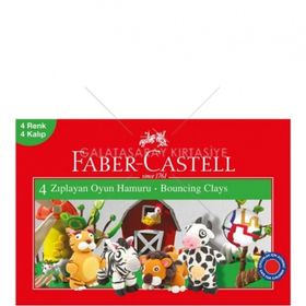 Faber-Castell 4 Renk Zıplayan Oyun Hamuru
