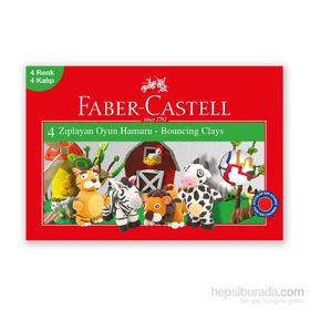 Faber-Castell 4 Renk Zıplayan Oyun Hamuru