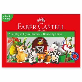 Faber-Castell 4 Renk Zıplayan Oyun Hamuru