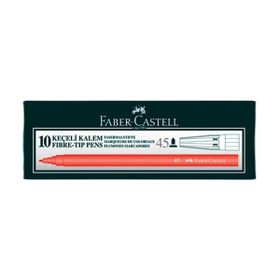 Faber Castell 45 10'lu Kutu Kırmızı Keçeli Kalem