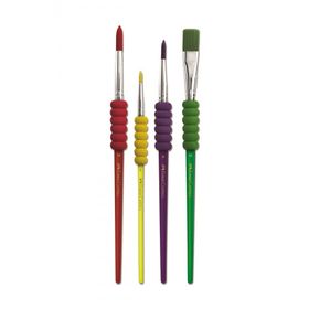 Faber Castell 481600 Soft Touch 10-2-6-12) 4'lü Fırça Seti