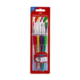 Faber Castell 481600 Soft Touch 10-2-6-12) 4'lü Fırça Seti