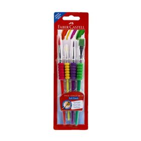 Faber Castell 481600 Soft Touch 10-2-6-12) 4'lü Fırça Seti