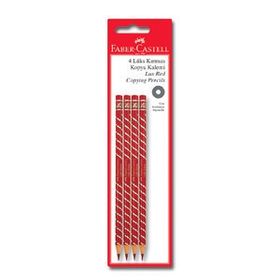 Faber Castell 4'lü Lüks Kırmızı Kopya Kalemi