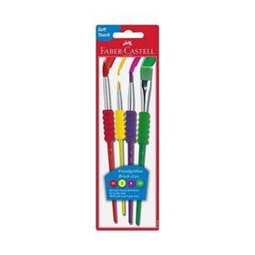 Faber-Castell 4'lü Soft Touch Parlak Renkler Fırça Seti