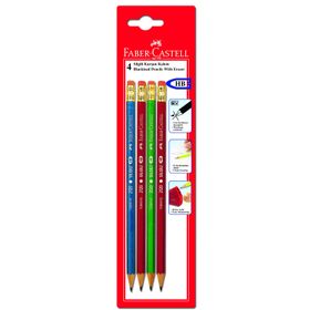 Faber-Castell 4'lü Style Silgili Kurşun Kalem